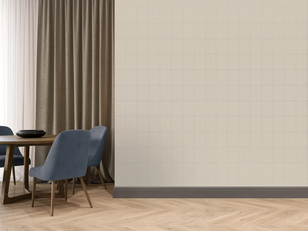 Indulgence II wallcovering, shown in Pebble