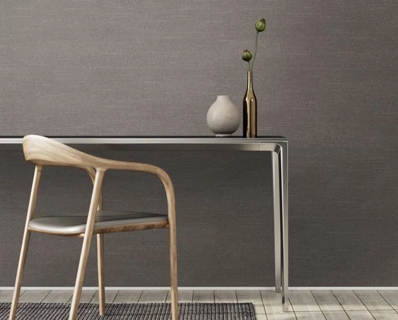 Lino wallcovering, shown in Embellish