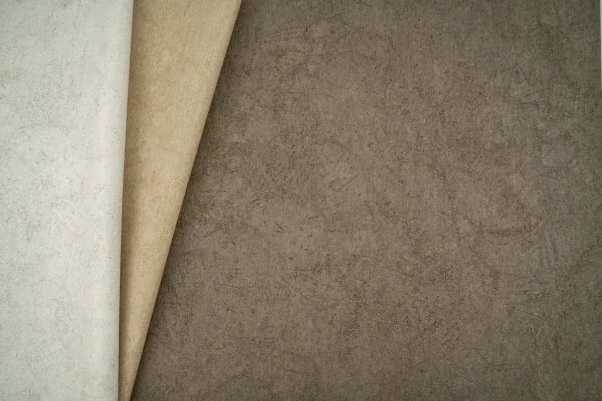 Lunara wallcovering, shown in Lunet, Edena, Elowin