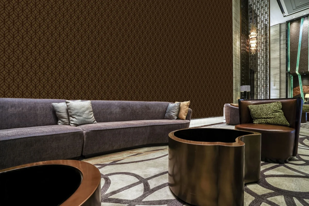 Paradox wallcovering, shown in Illuminate
