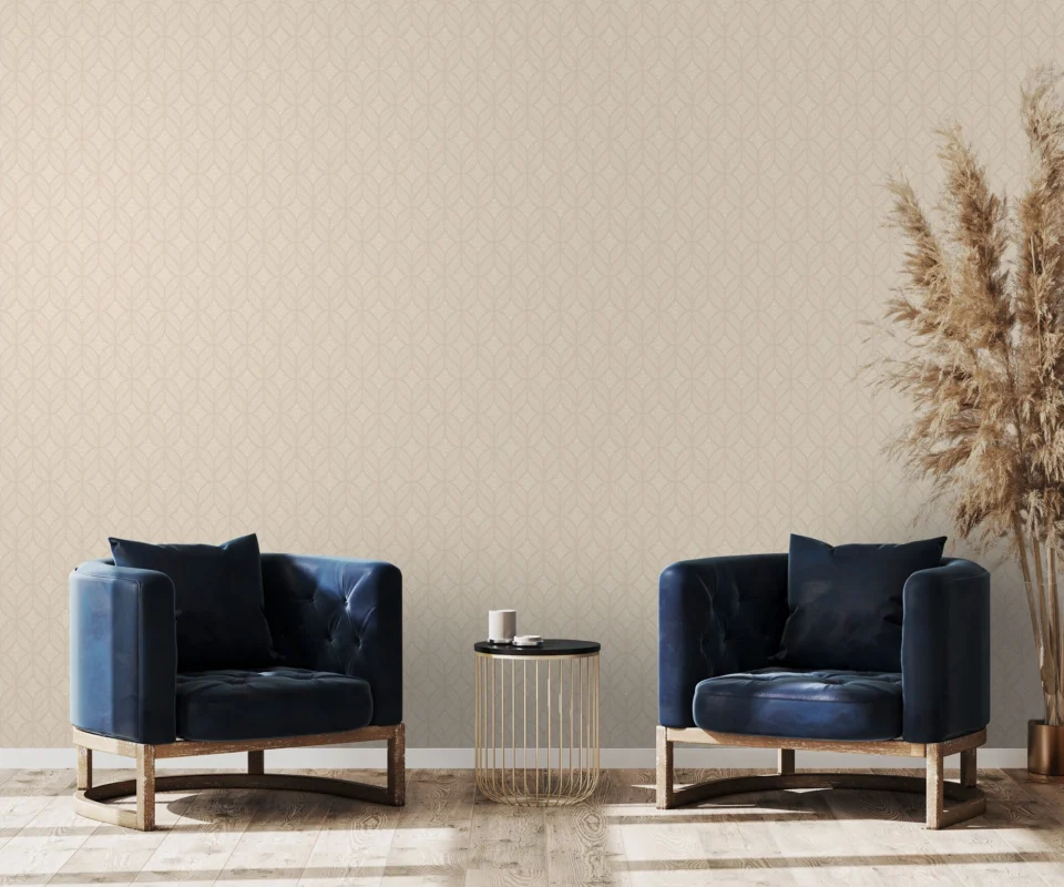 Paradox wallcovering, shown in Faith