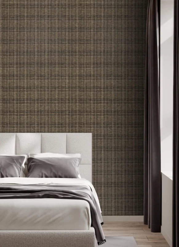 Pulp and Plaid wallcovering, shown in TAK-EF01-01