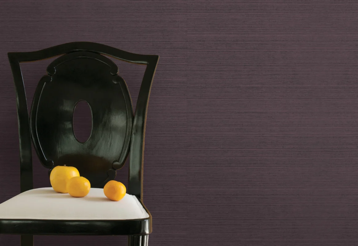 Silken One wallcovering, shown in Royal