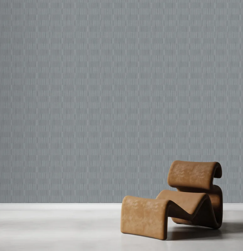Sonata Skyline wallcovering, shown in Slate