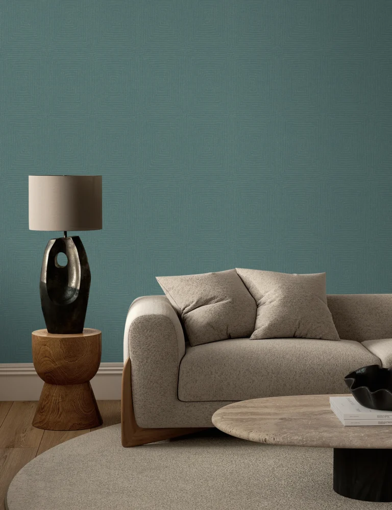 Multifamily interior with Koroseal wallcovering
