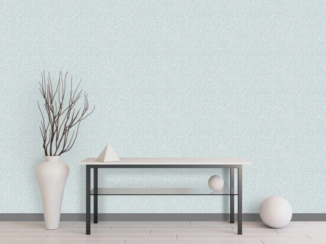 Stitched Sashiko wallcovering, shown in Eclipsis