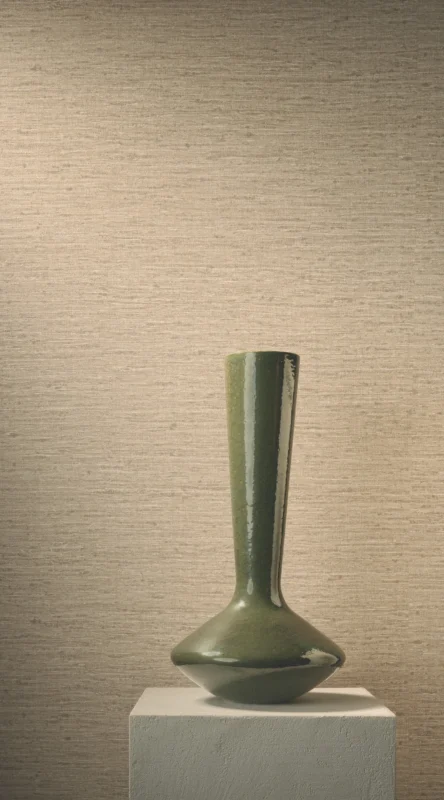 Tussah Silk wallcovering, shown in Camel