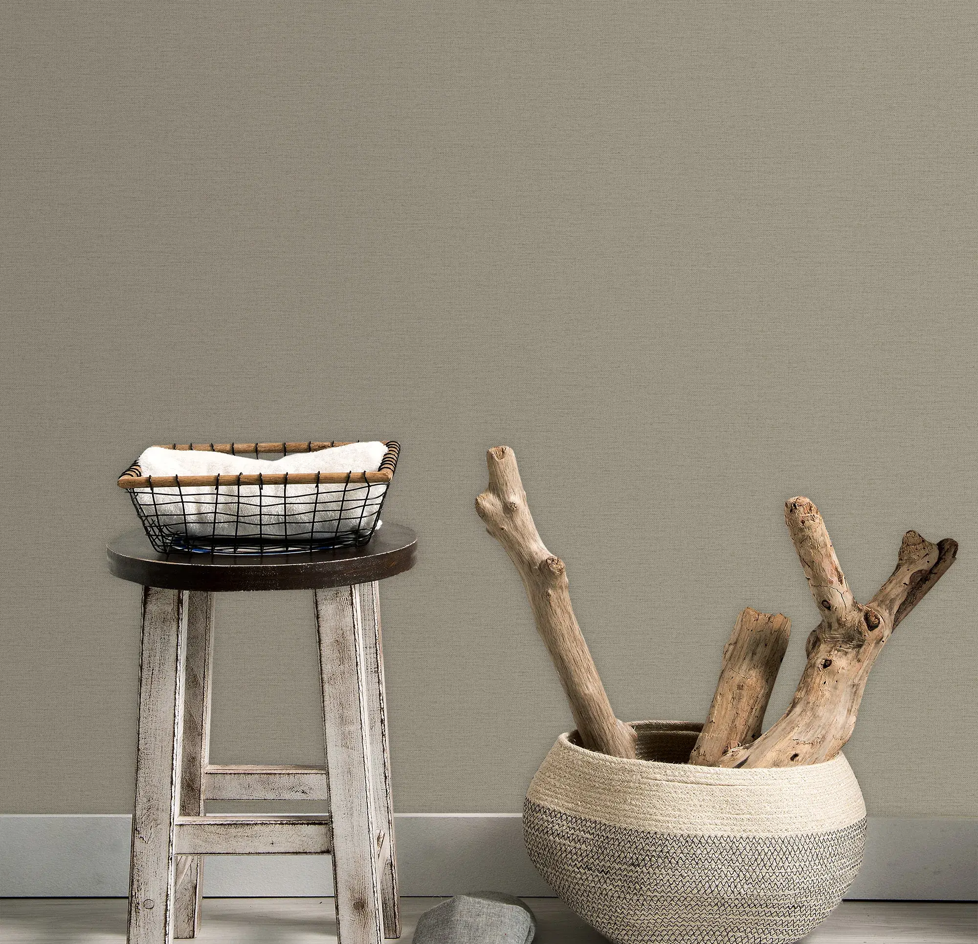 Beige Embossed Wallpaper – Understated Elegance (3707-4)