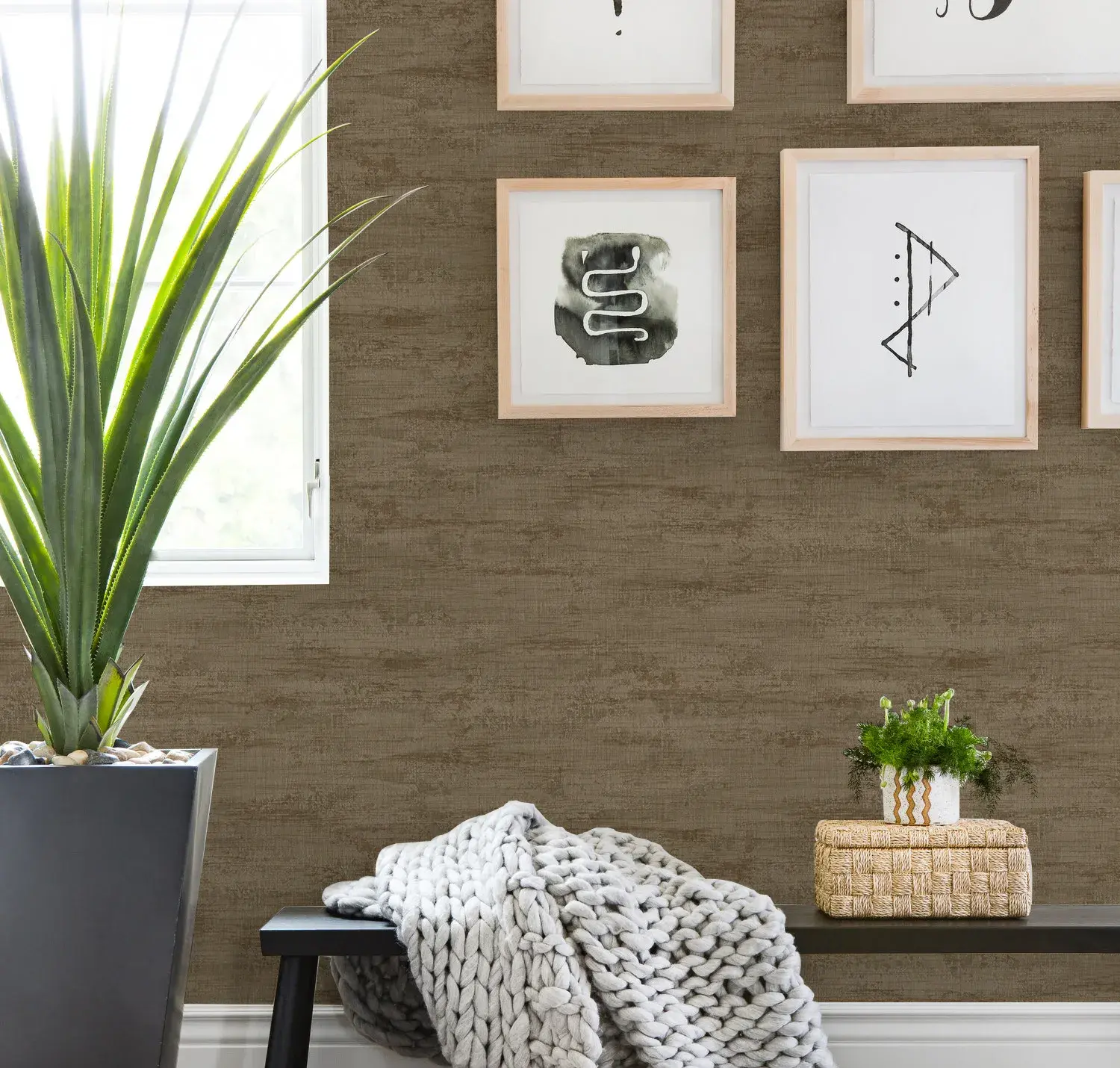 Tan Embossed Wallpaper – Farmhouse Warmth (3708-3) Tan Embossed Wallpaper – Farmhouse Warmth (3708-3)