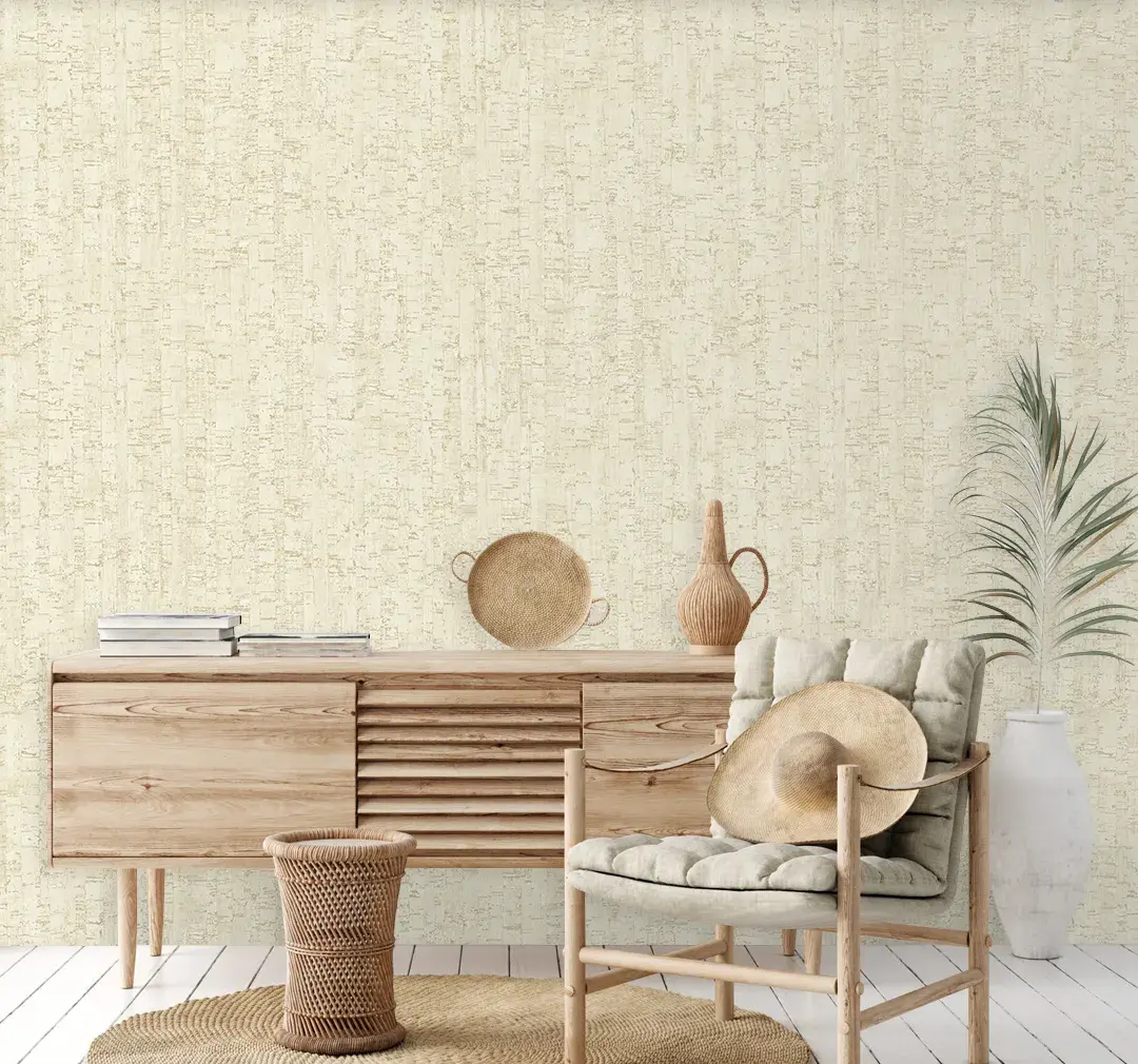 Cream Embossed Wallpaper – Natural Texture (3709-1) Cream Embossed Wallpaper – Natural Texture (3709-1)