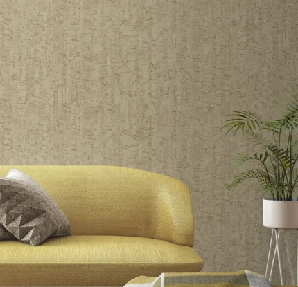 Beige Embossed Wallpaper – Natural Elegance (3709-2)