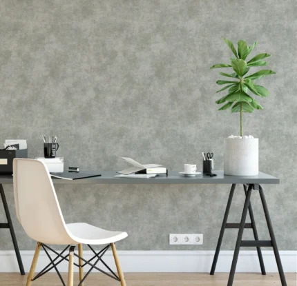 Gray Embossed Wallpaper – Urban Distressed (3710-1)
