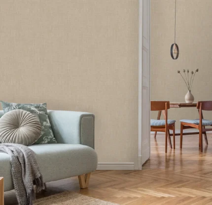 Beige Embossed Wallpaper – Understated Elegance (3712-2)