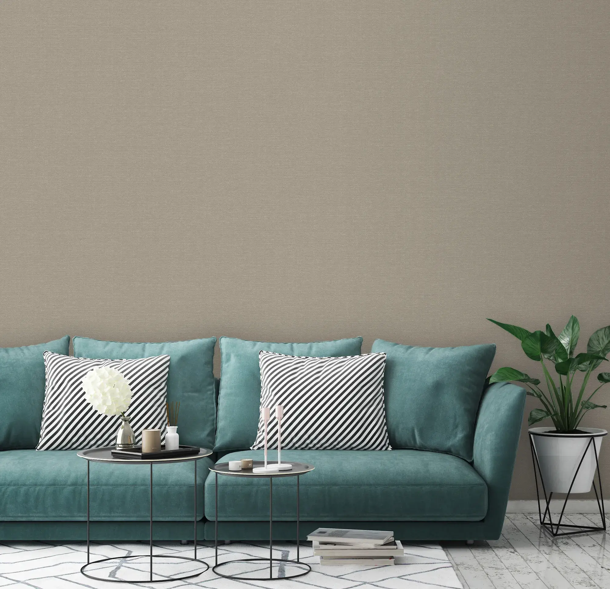 Beige Embossed Wallpaper – Timeless Elegance (3716-6)