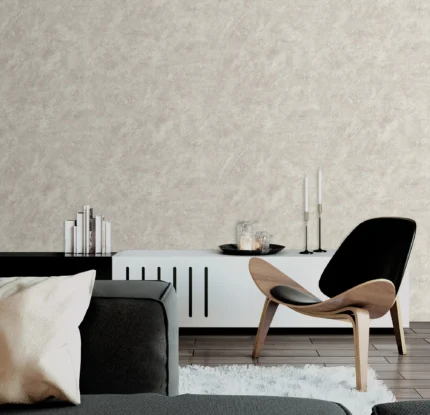 Gray Embossed Wallpaper – Metallic Neutral (3717-1)