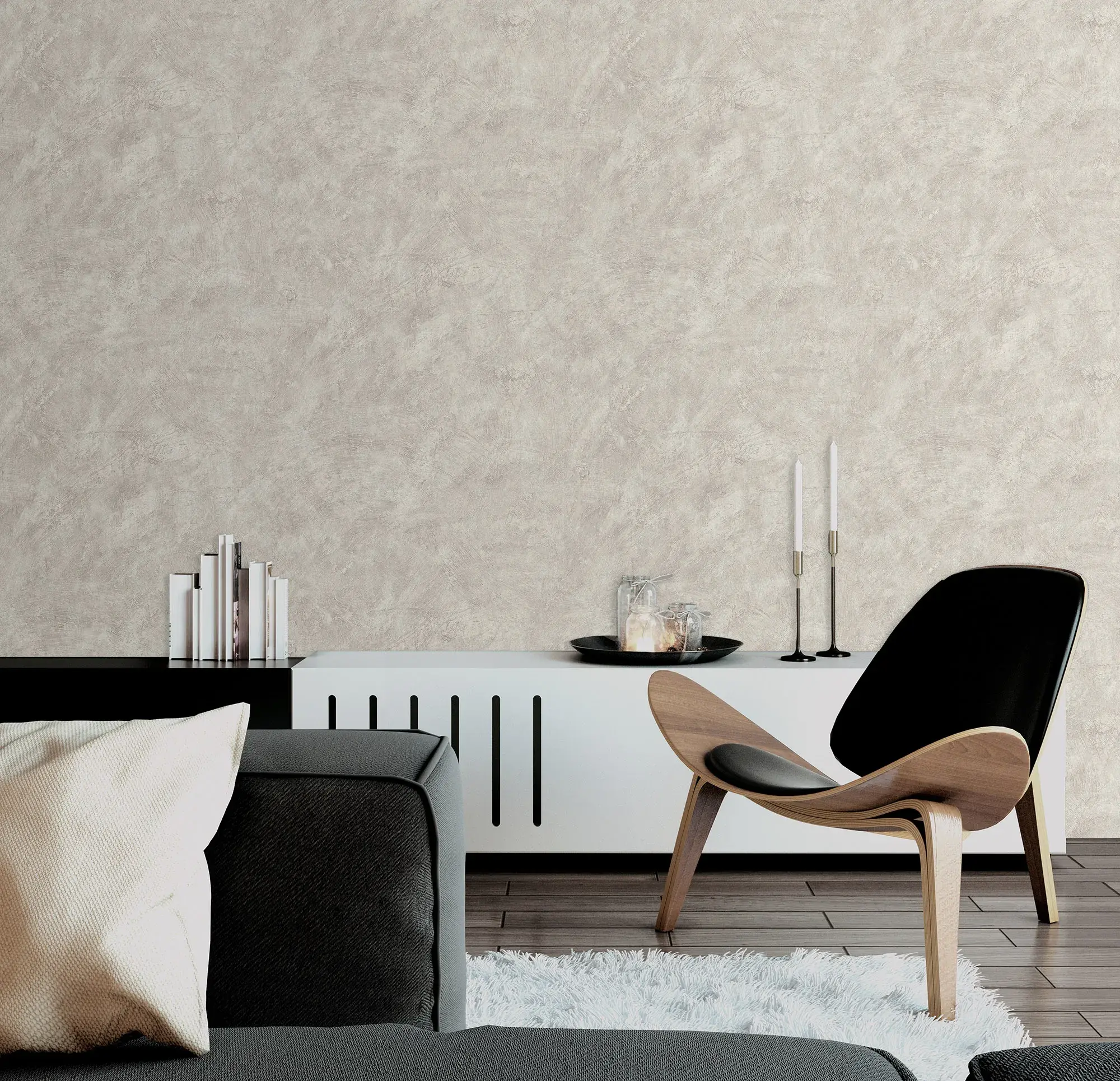 Gray Embossed Wallpaper – Metallic Neutral (3717-1) Gray Embossed Wallpaper – Metallic Neutral (3717-1)