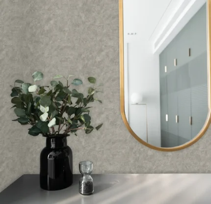 Gray Embossed Wallpaper – Metallic Neutral (3717-3)