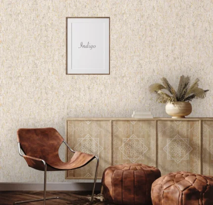 Beige Embossed Wallpaper – Warm Sophistication (4701-2)