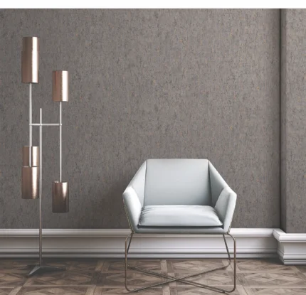 Gray Embossed Wallpaper – Cabin Warmth (4701-6)