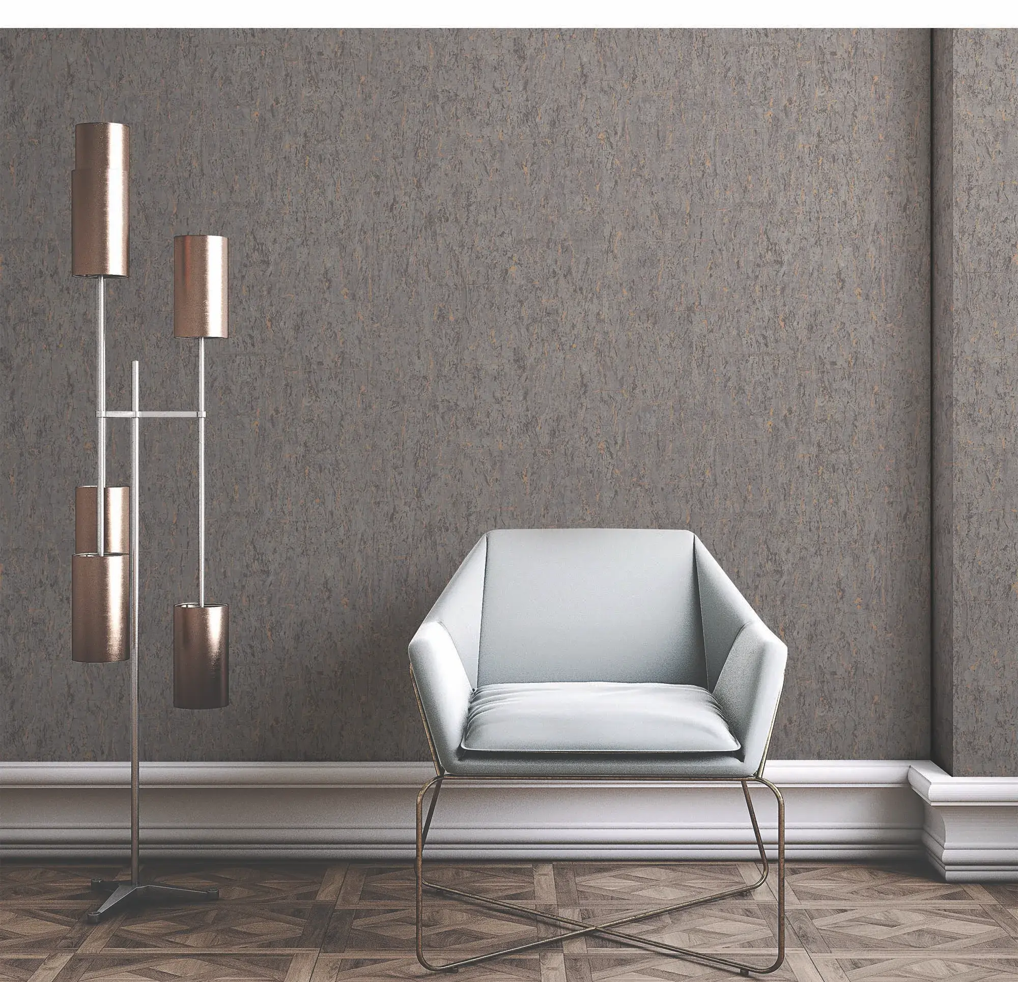 Gray Embossed Wallpaper – Cabin Warmth (4701-6) Gray Embossed Wallpaper – Cabin Warmth (4701-6)