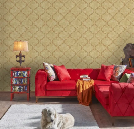 Tan Embossed Wallpaper – Timeless Sophistication (4703-3)