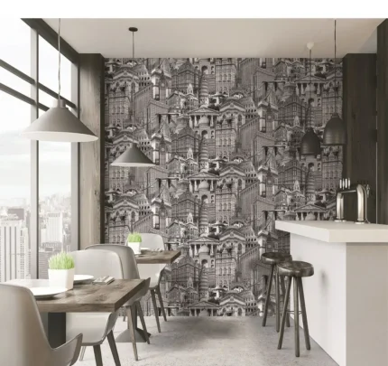 Gray Embossed Wallpaper – Rich Texture (4705-1)