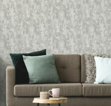 White Embossed Wallpaper – Textured Elegance (4707-2)