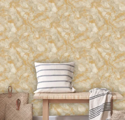 Beige Embossed Wallpaper – Abstract Rusted (4712-2)