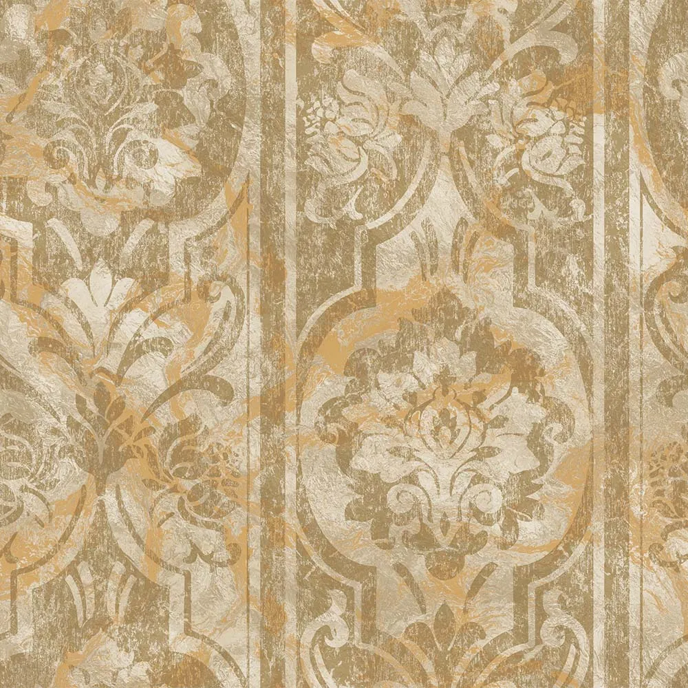 Beige Embossed Wallpaper – Damask Artistry (4713-2) Beige Embossed Indigo Adawall Wallpaper 4713-2