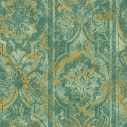 Green Embossed Indigo Adawall Wallpaper 4713-3