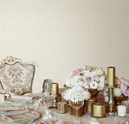 Beige Embossed Wallpaper – Jute Warmth (5801-1)