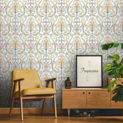 White Embossed Wallpaper – Timeless Elegance (9901-3)