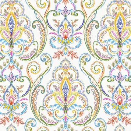 White Embossed Tropicano Adawall Wallpaper 9901-3