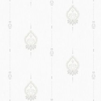White Embossed Tropicano Adawall Wallpaper 9902-1