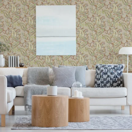 Beige Embossed Wallpaper – Timeless Elegance (9903-3)
