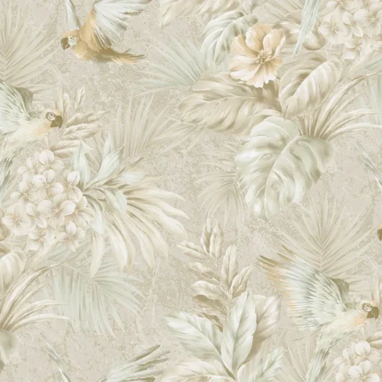 Beige Embossed Tropicano Adawall Wallpaper 9905-2