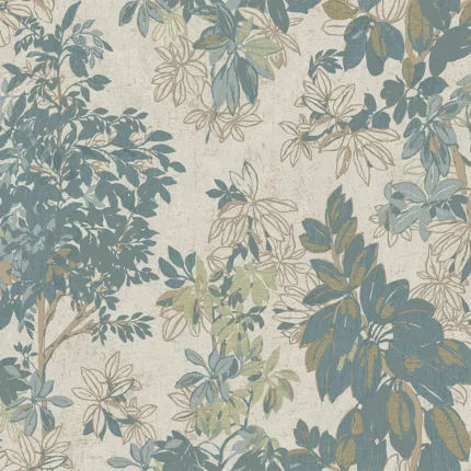 Cream Embossed Tropicano Adawall Wallpaper 9907-3
