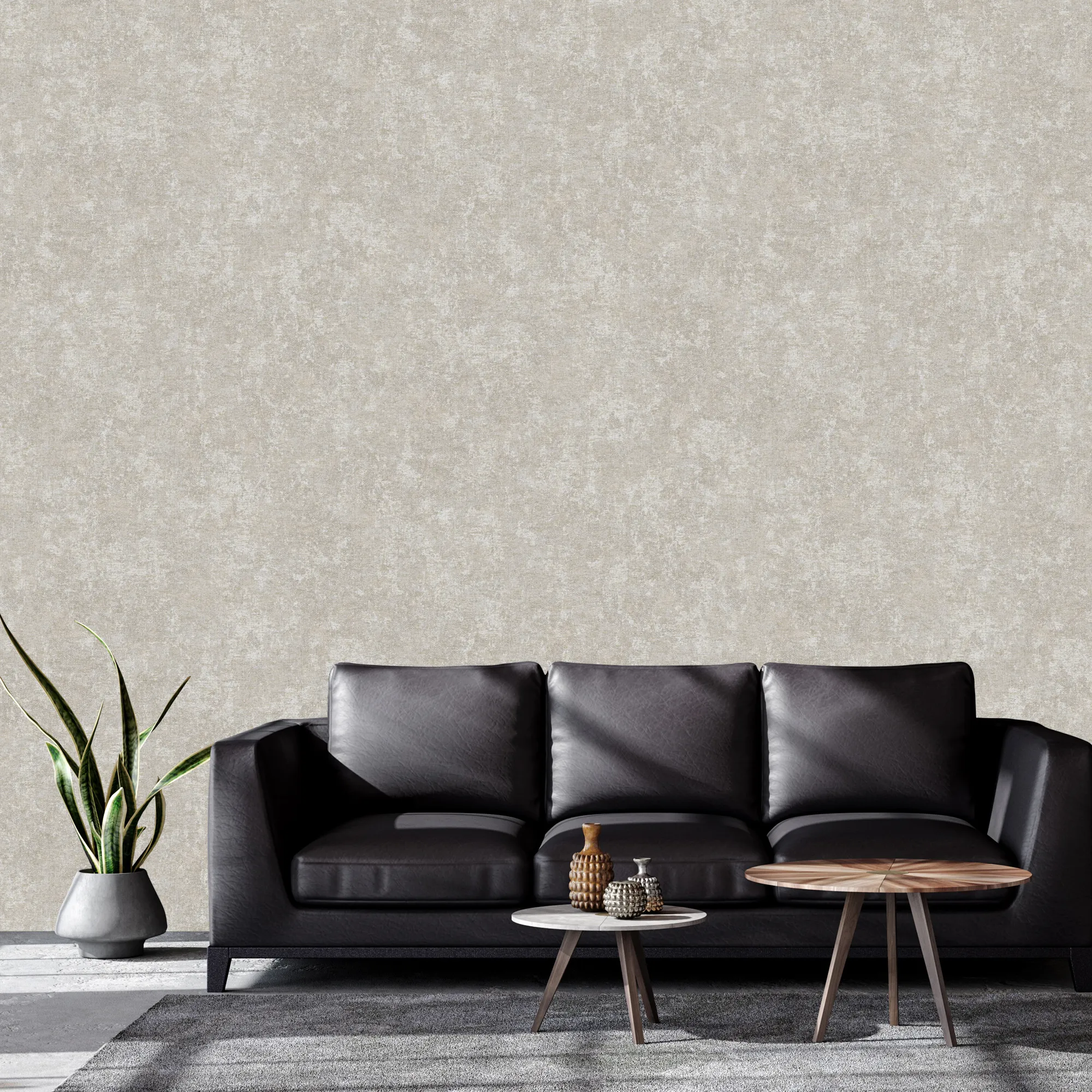 Beige Embossed Wallpaper – Dimensional Texture (9912-3)