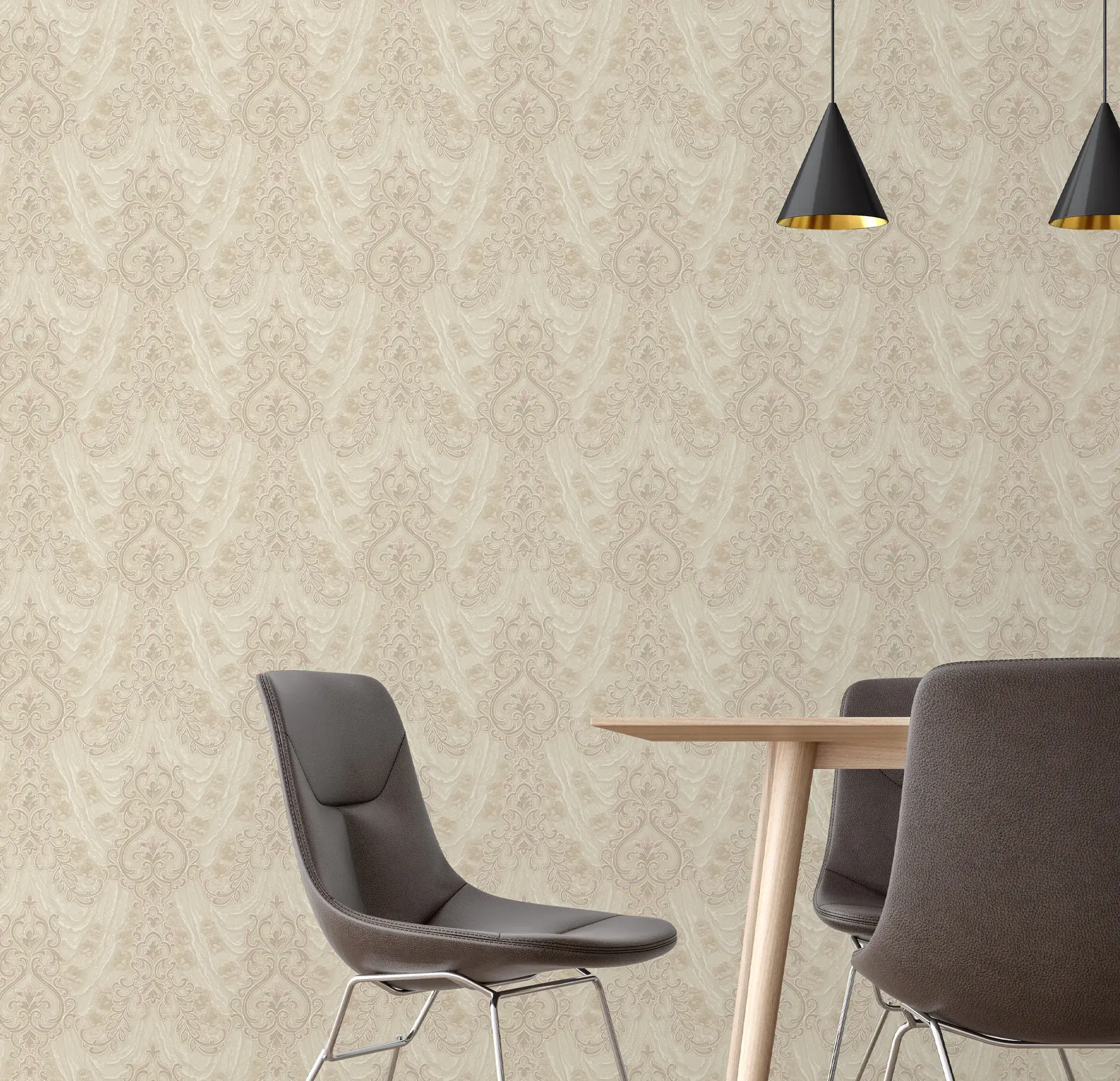 Beige Embossed Wallpaper – Warmth Elegance (1004-1) Beige Embossed Wallpaper – Warmth Elegance (1004-1)