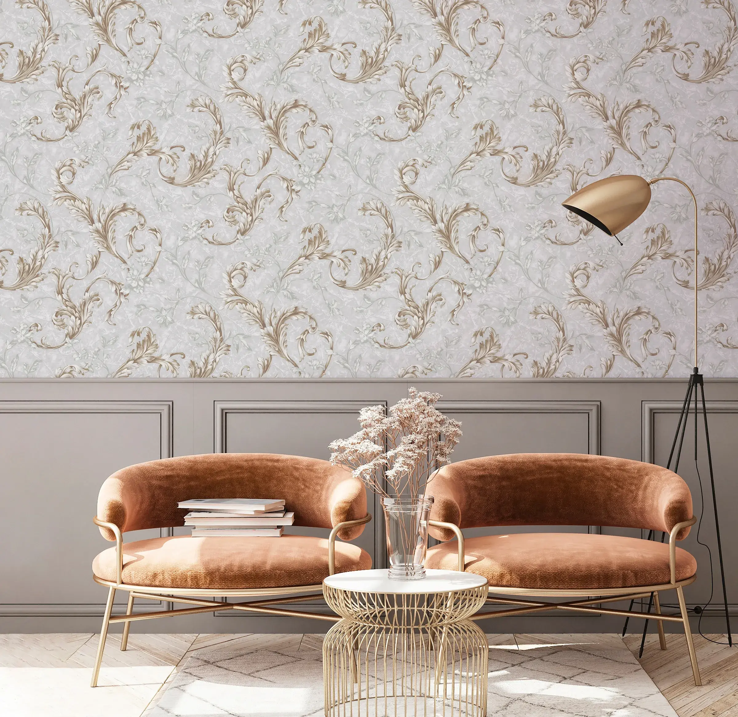 Beige Embossed Wallpaper – Timeless Warmth (1006-2) Beige Embossed Wallpaper – Timeless Warmth (1006-2)