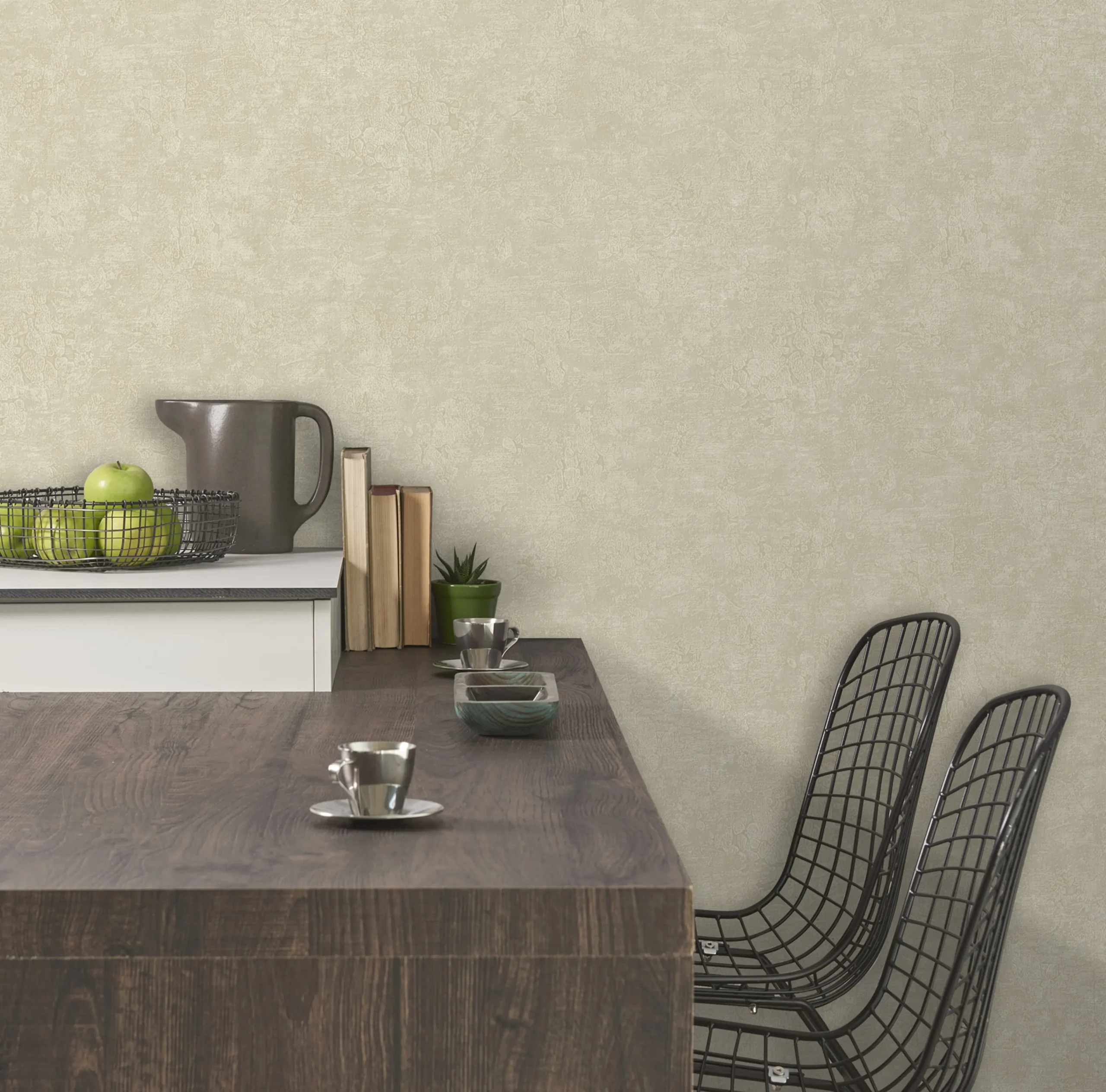 Beige Embossed Wallpaper – Light Reflection (1009-2) Beige Embossed Wallpaper – Light Reflection (1009-2)