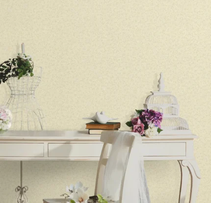 Cream Embossed Wallpaper – Light Reflection (1011-2)