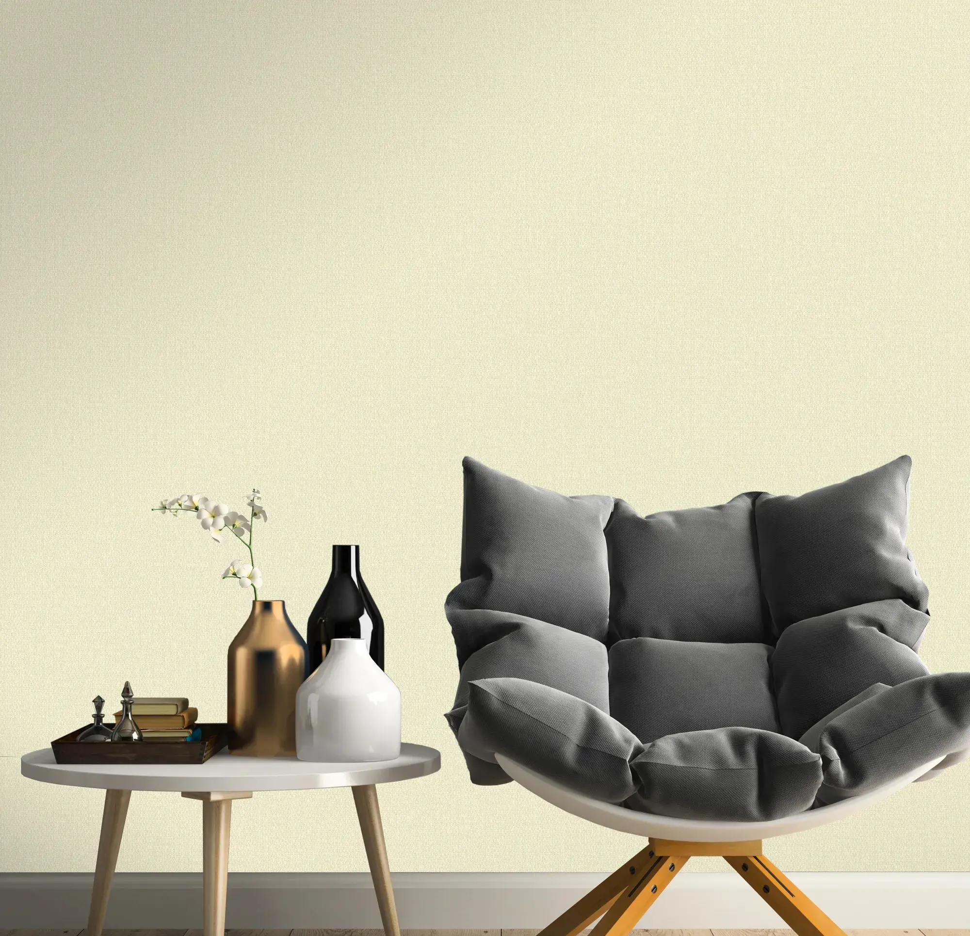 Cream Embossed Wallpaper – Tactile Warmth (1013-1)