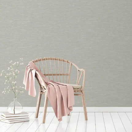Beige Embossed Wallpaper – Linen Inspired (1113-1)