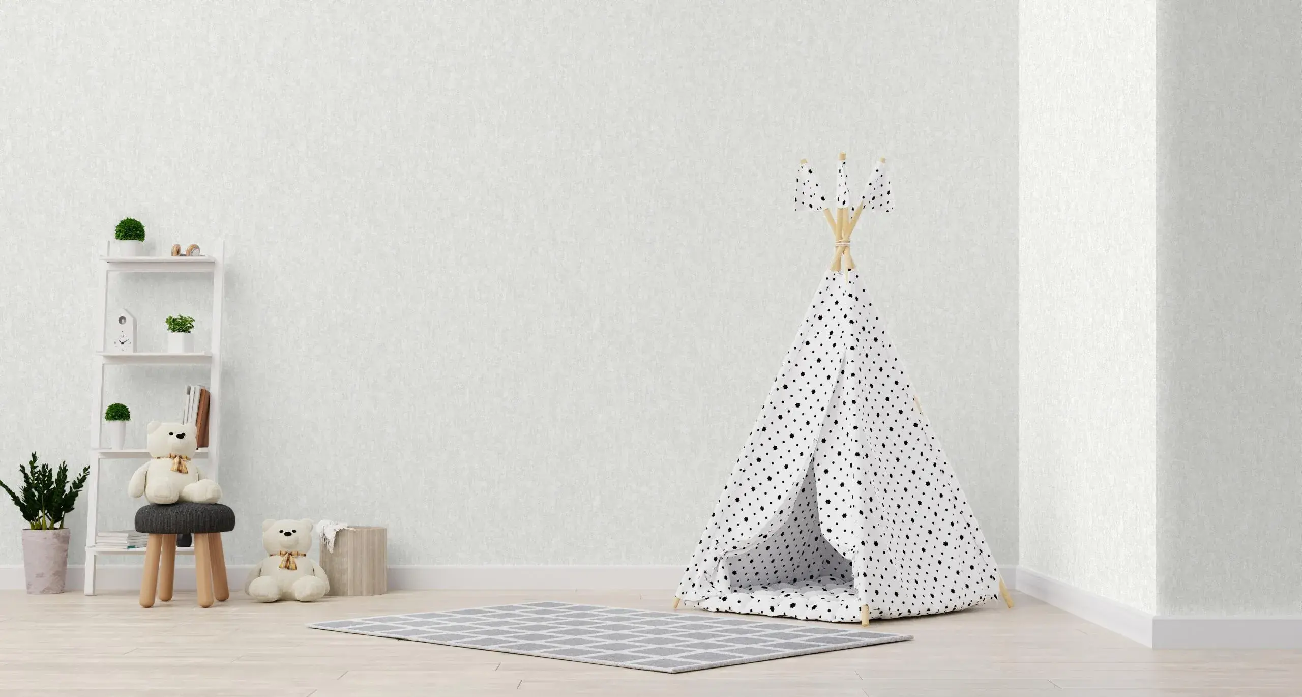 White Embossed Wallpaper – Distressed Abstract (1203-1)