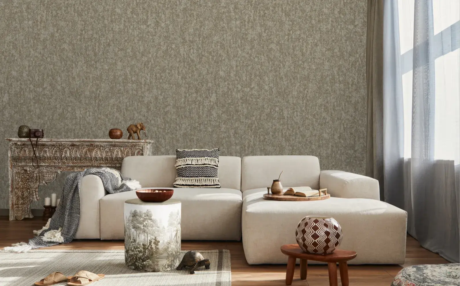 Beige Embossed Wallpaper – Understated Elegance (1203-4) Beige Embossed Wallpaper – Understated Elegance (1203-4)