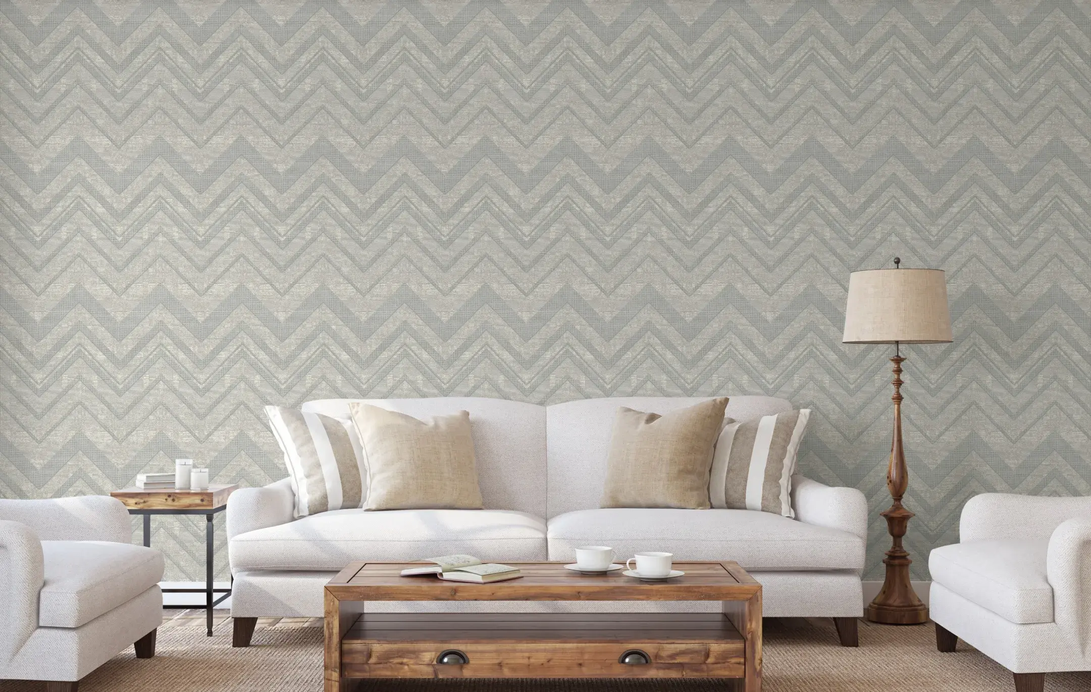 Gray Embossed Wallpaper – Dimensional Depth (1207-2)