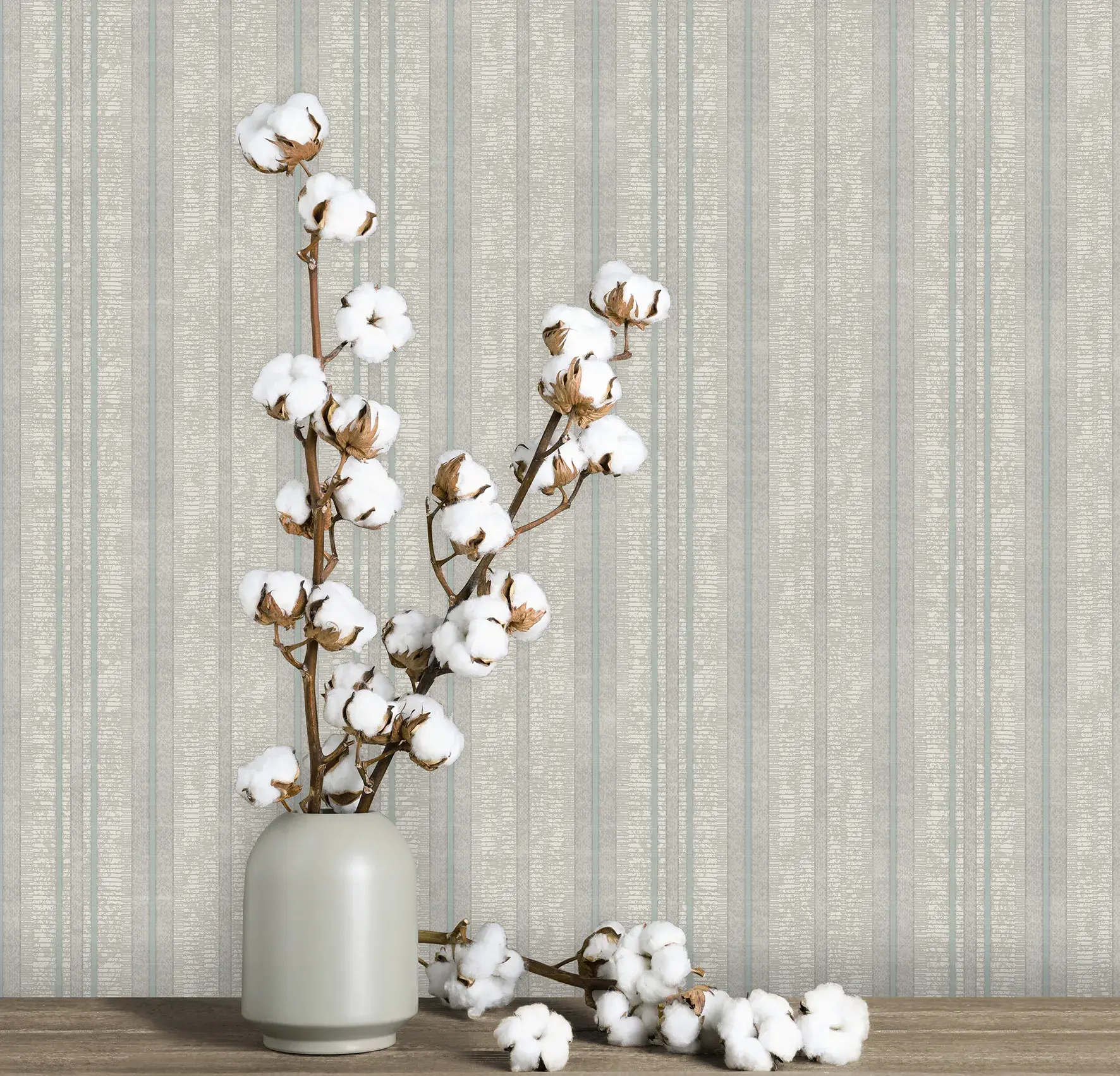 Gray Embossed Wallpaper – Striped Sophistication (1208-2)