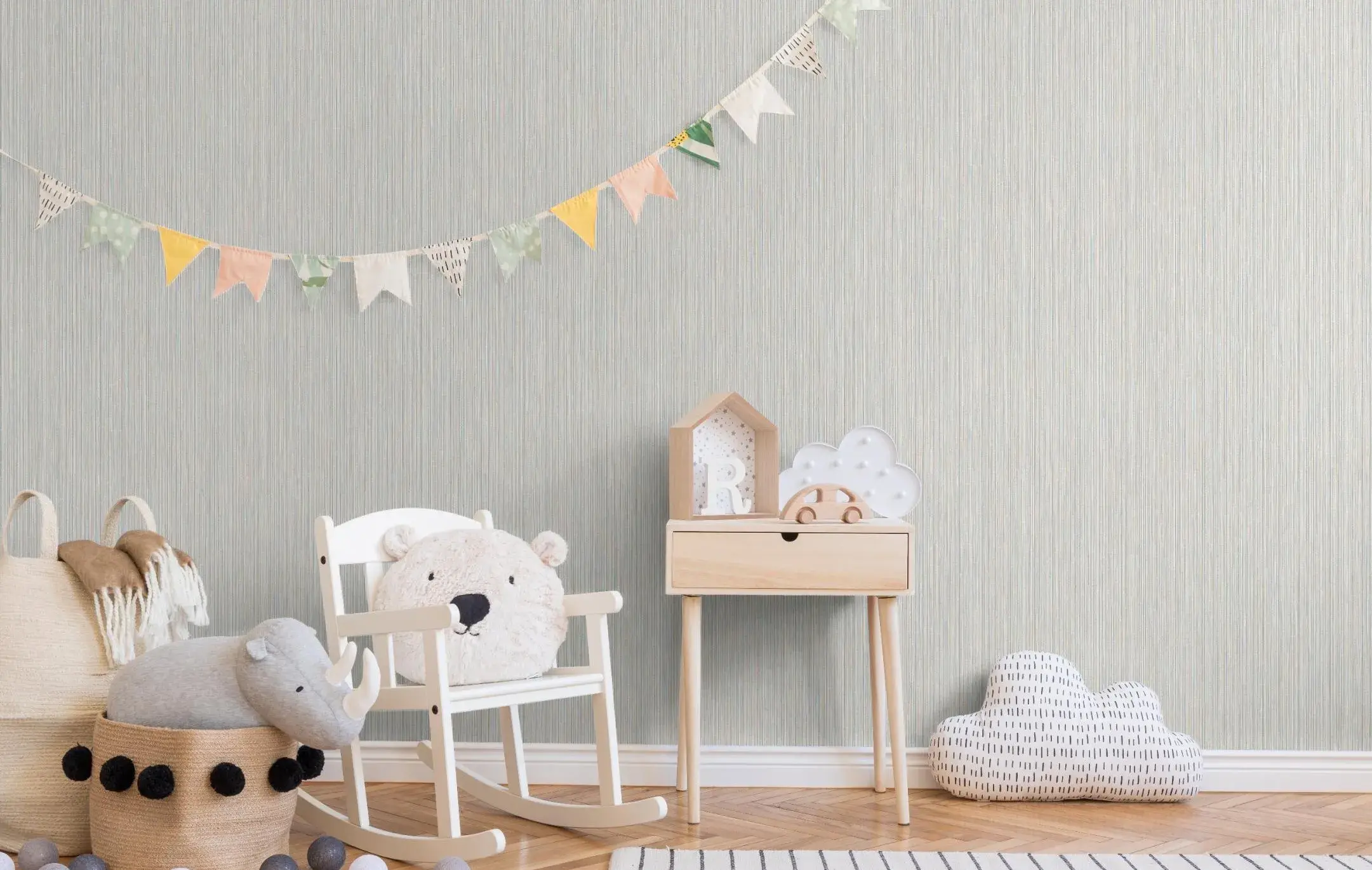 Gray Embossed Wallpaper – 3D Dimensional (1212-1)