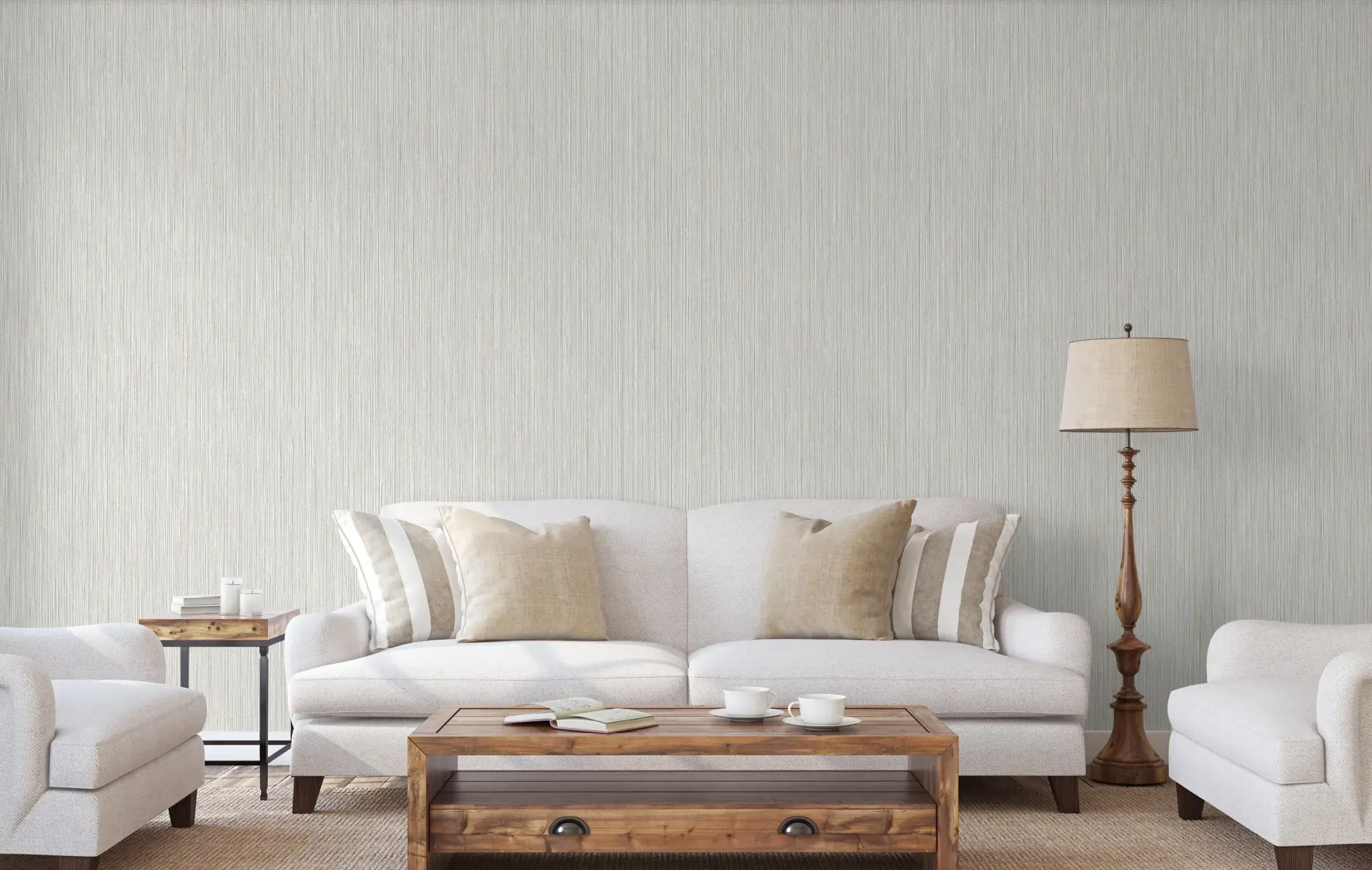 Gray Embossed Wallpaper – 3D Dimensional (1212-1)